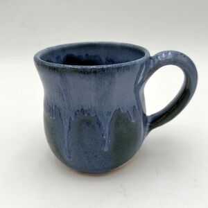 Studio Pottery Blue & Green Mug